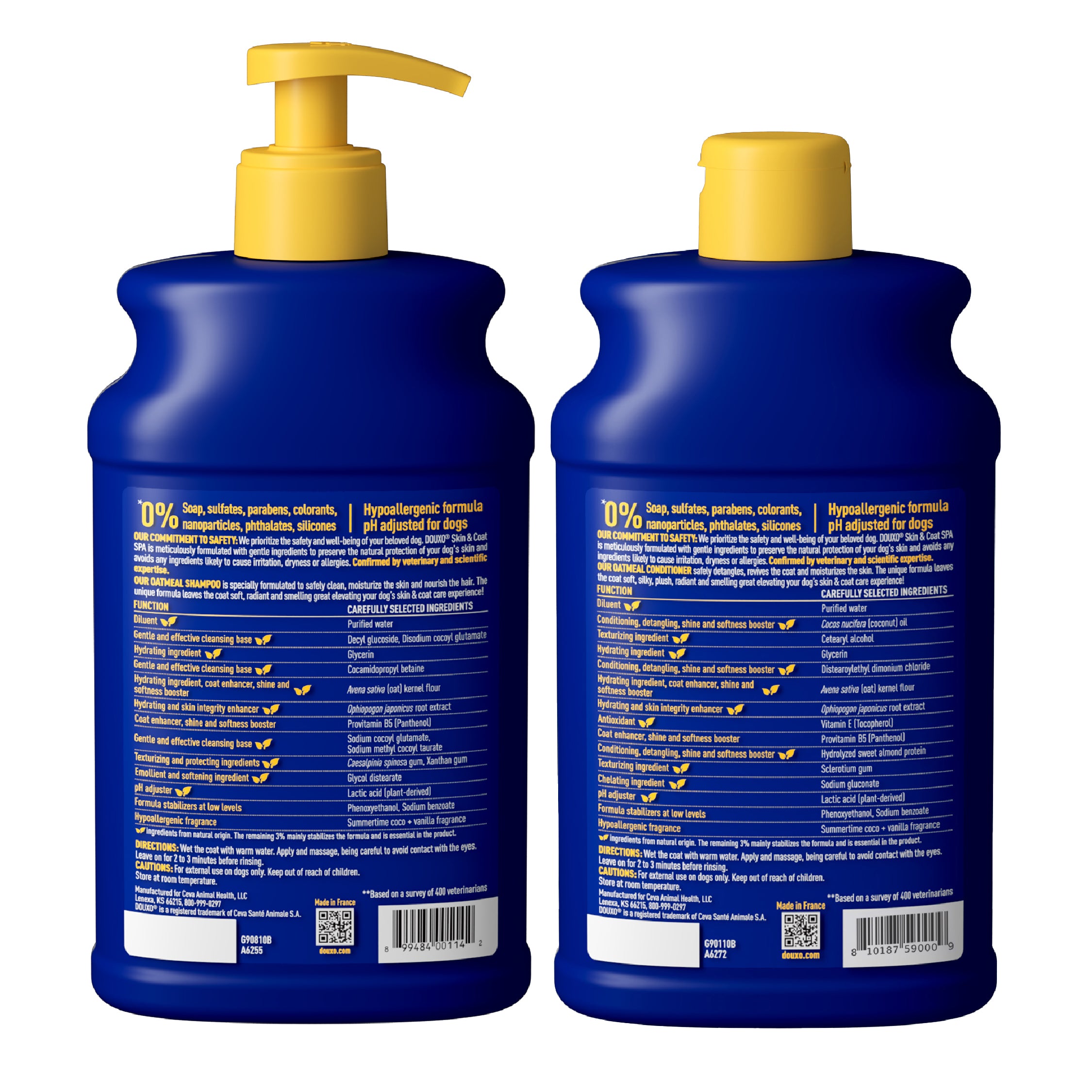 DOUXO® Skin & Coat SPA Oatmeal Shampoo & Oatmeal Conditioner Bundle