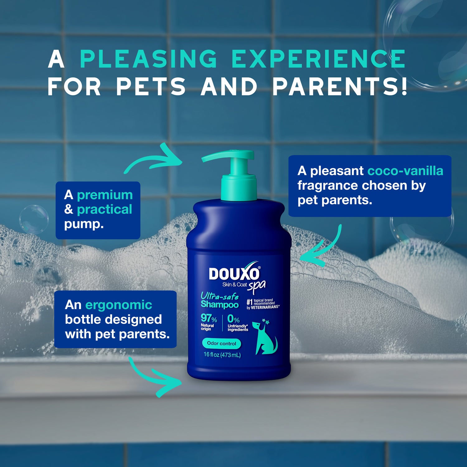 DOUXO® Skin & Coat SPA Odor Control Shampoo