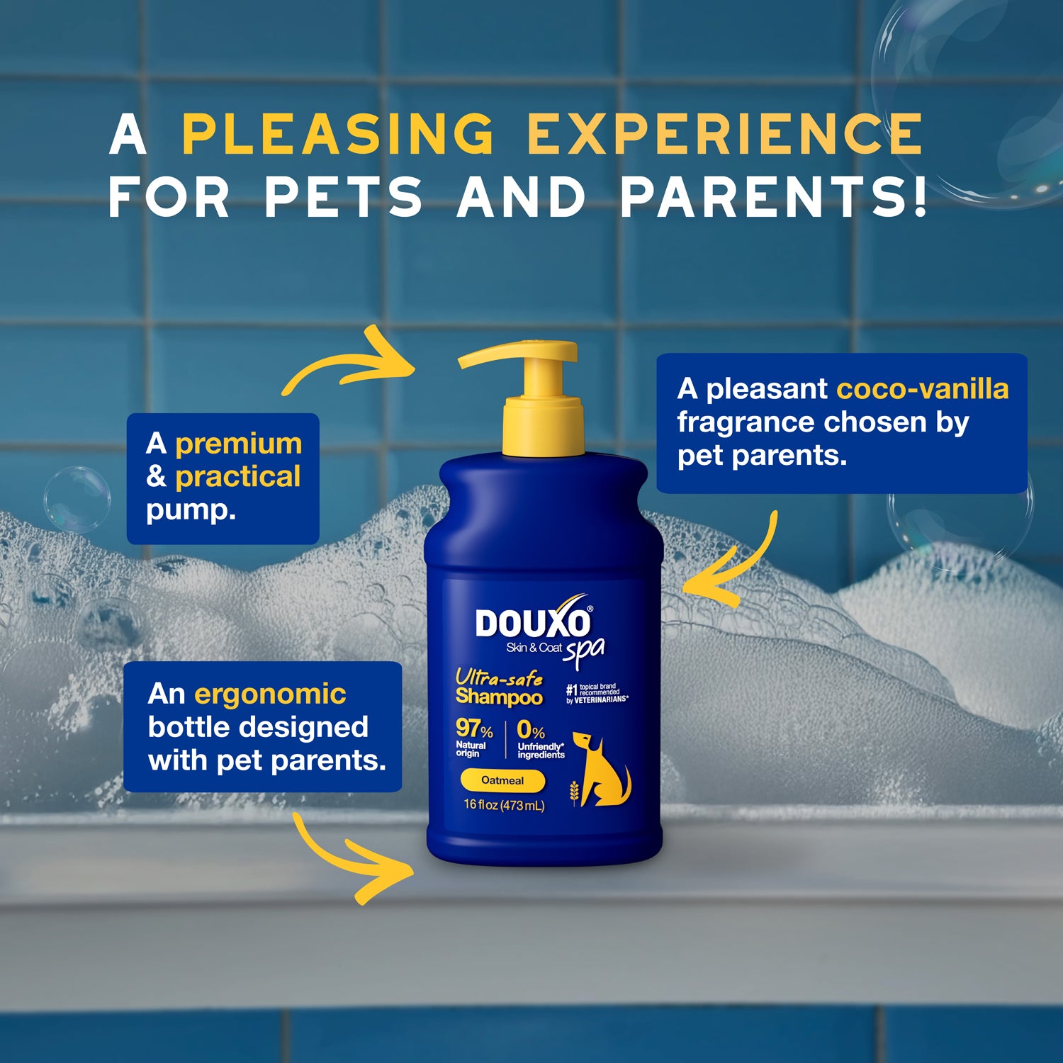 DOUXO® Skin & Coat SPA Oatmeal Shampoo