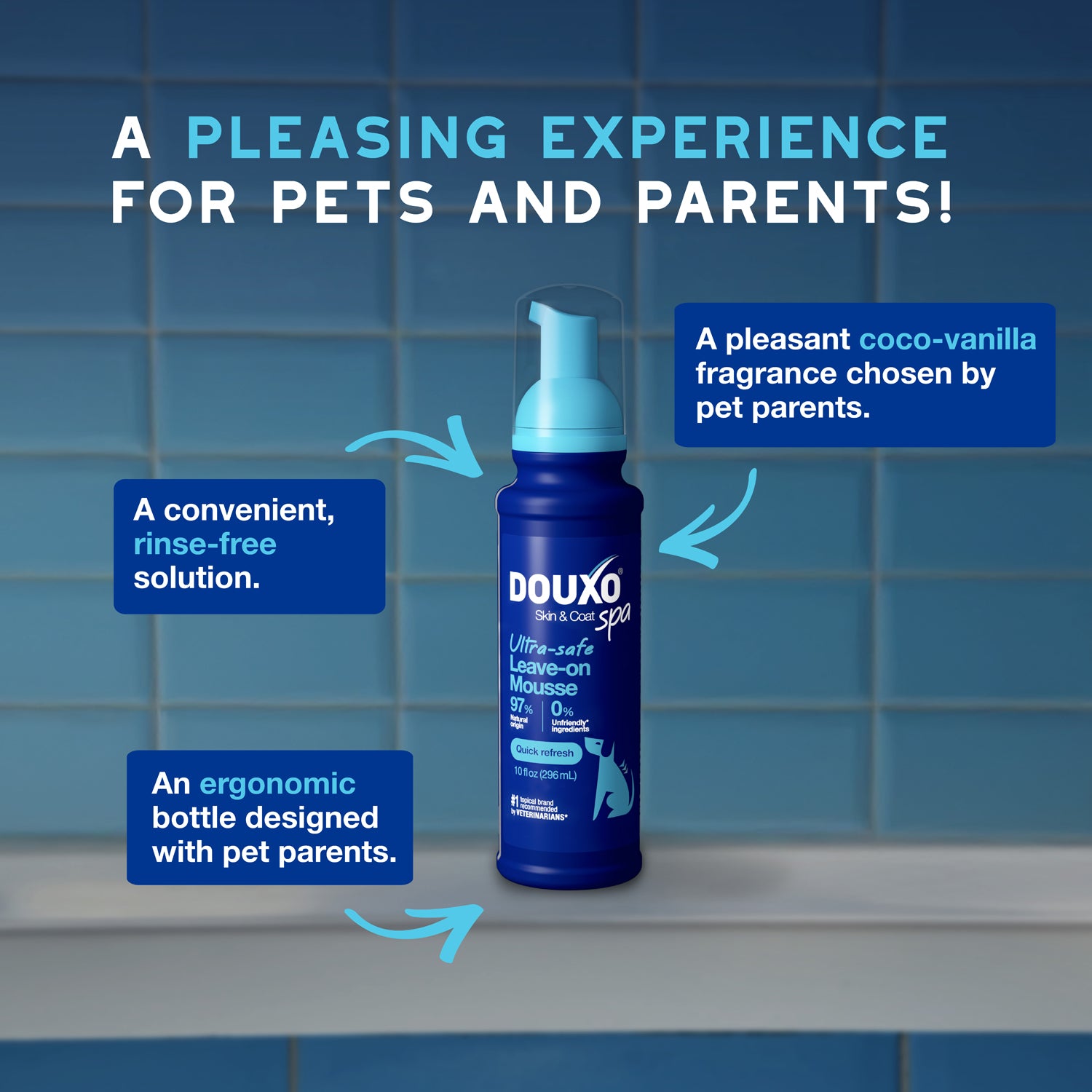 DOUXO® Skin & Coat SPA Quick Refresh Leave-on Mousse