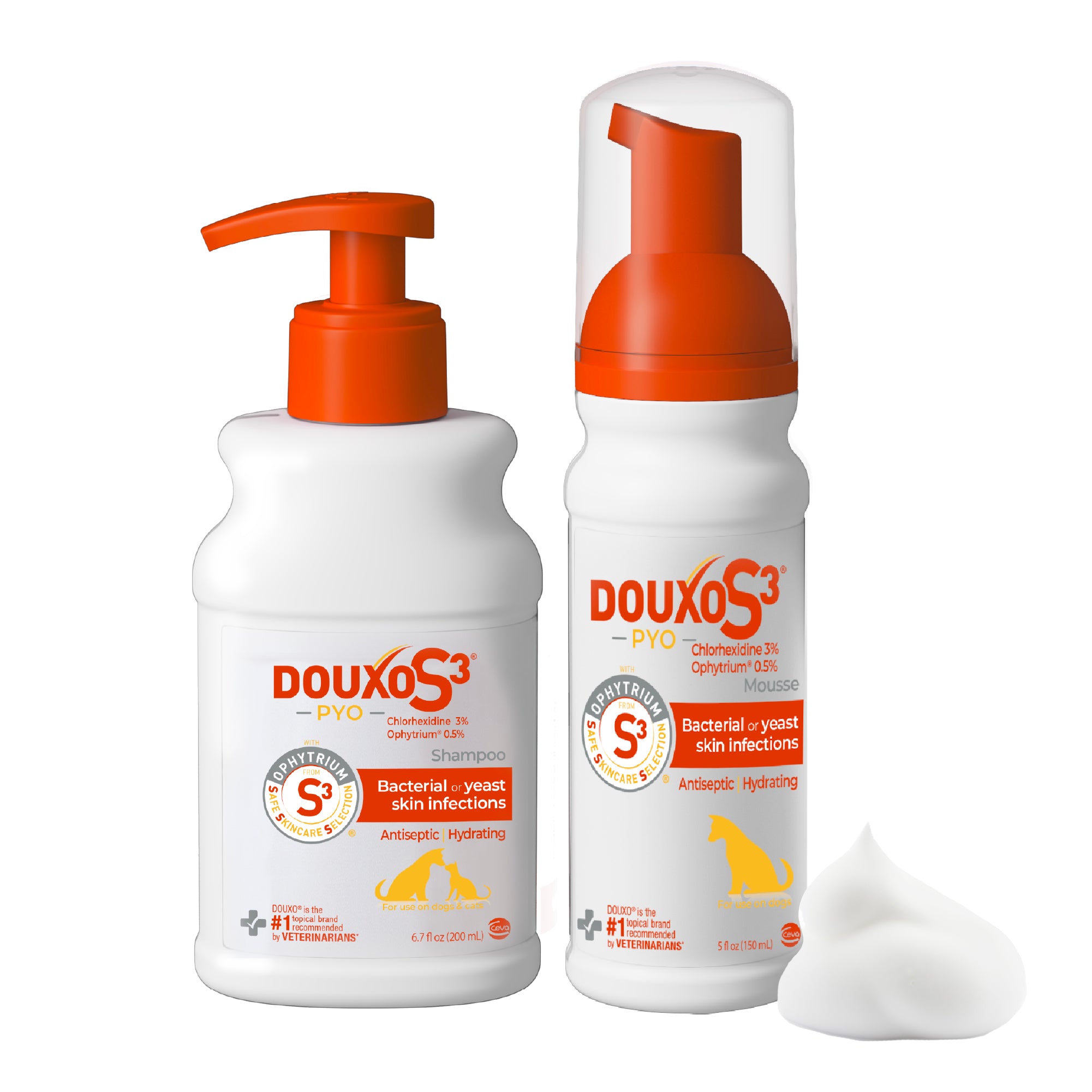 DOUXO® S3 PYO Shampoo & DOUXO® S3 PYO Mousse Bundle
