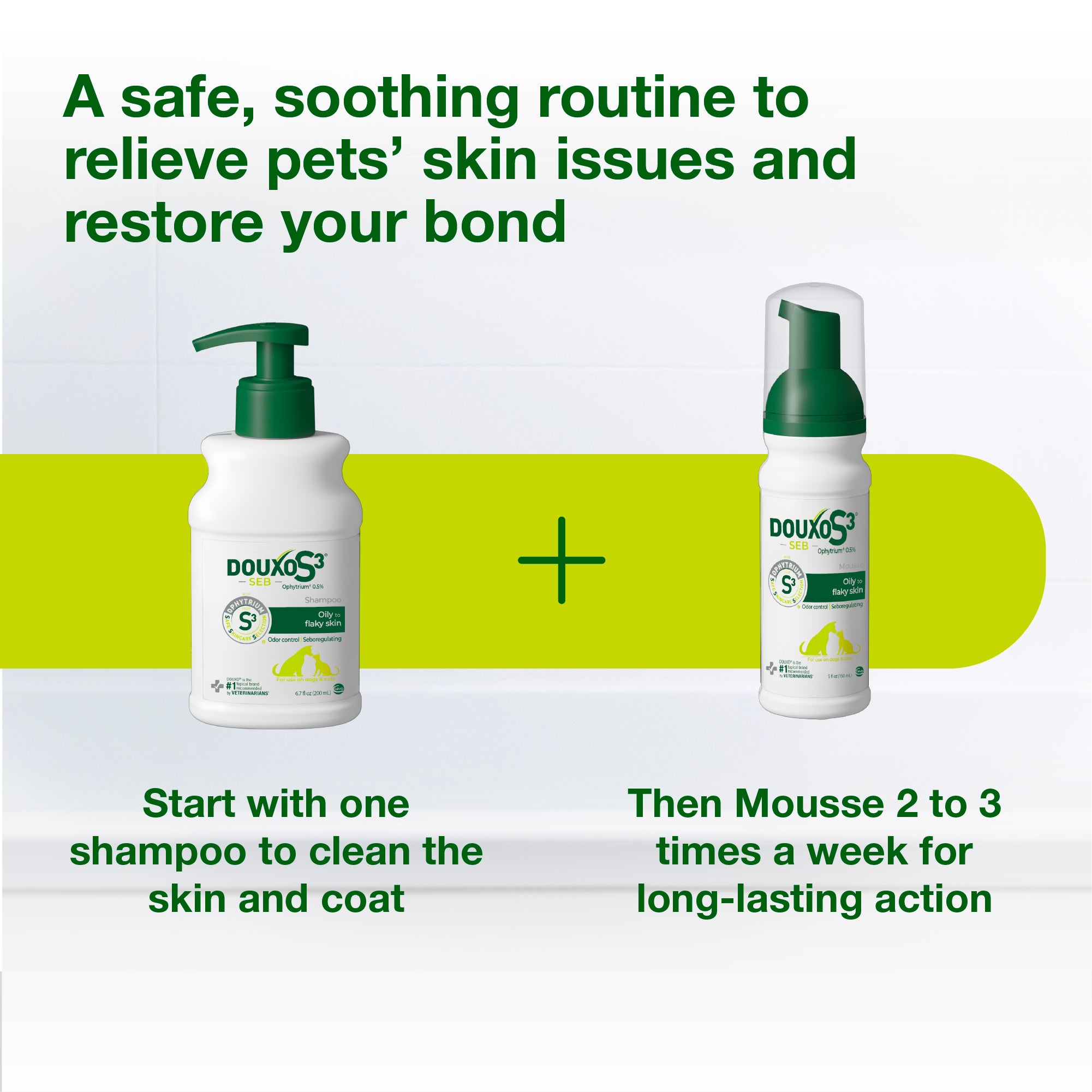 DOUXO® S3 SEB Shampoo & DOUXO® S3 SEB Mousse Bundle
