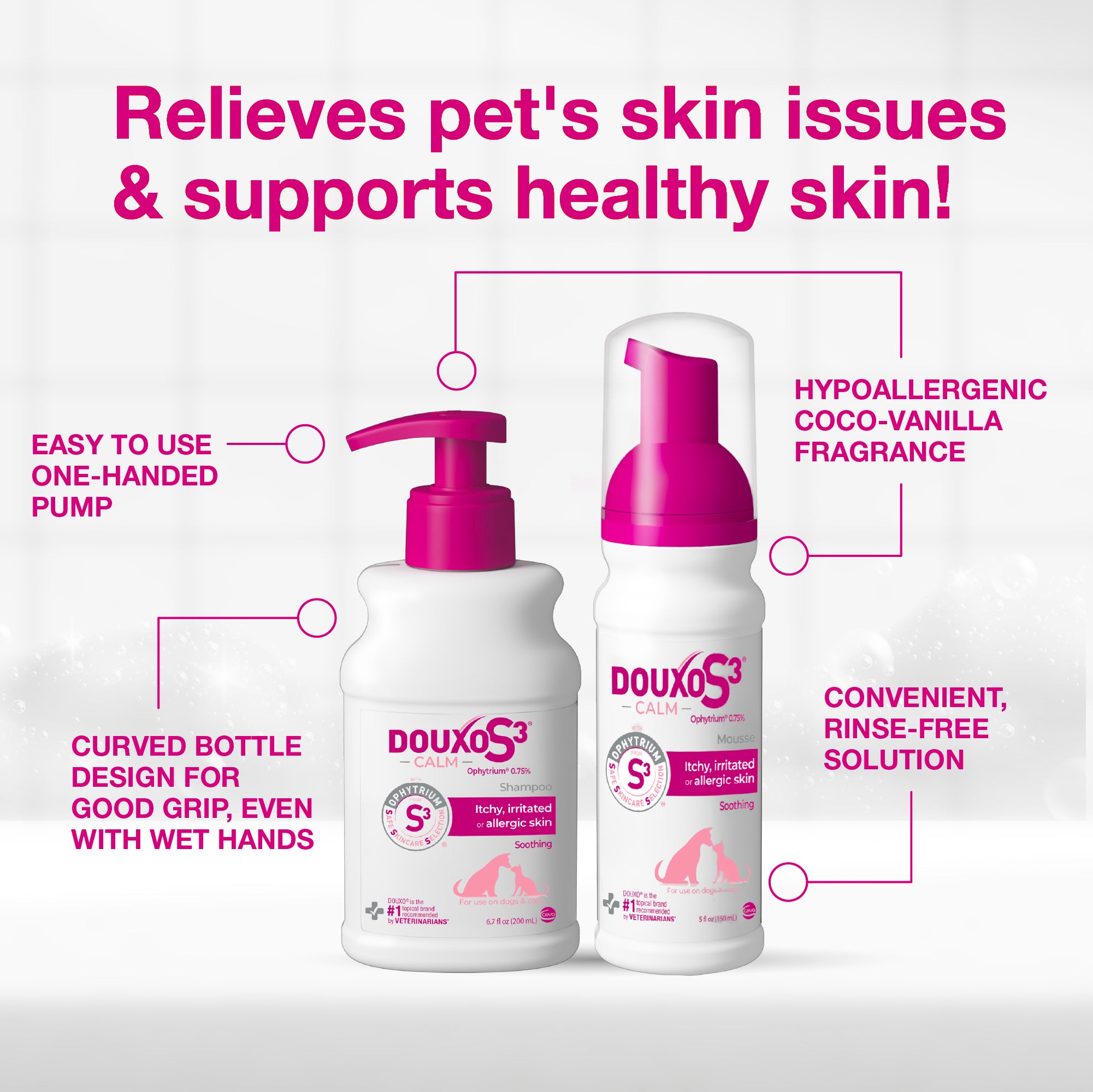 DOUXO® S3 CALM Shampoo & DOUXO® S3 CALM Mousse Bundle