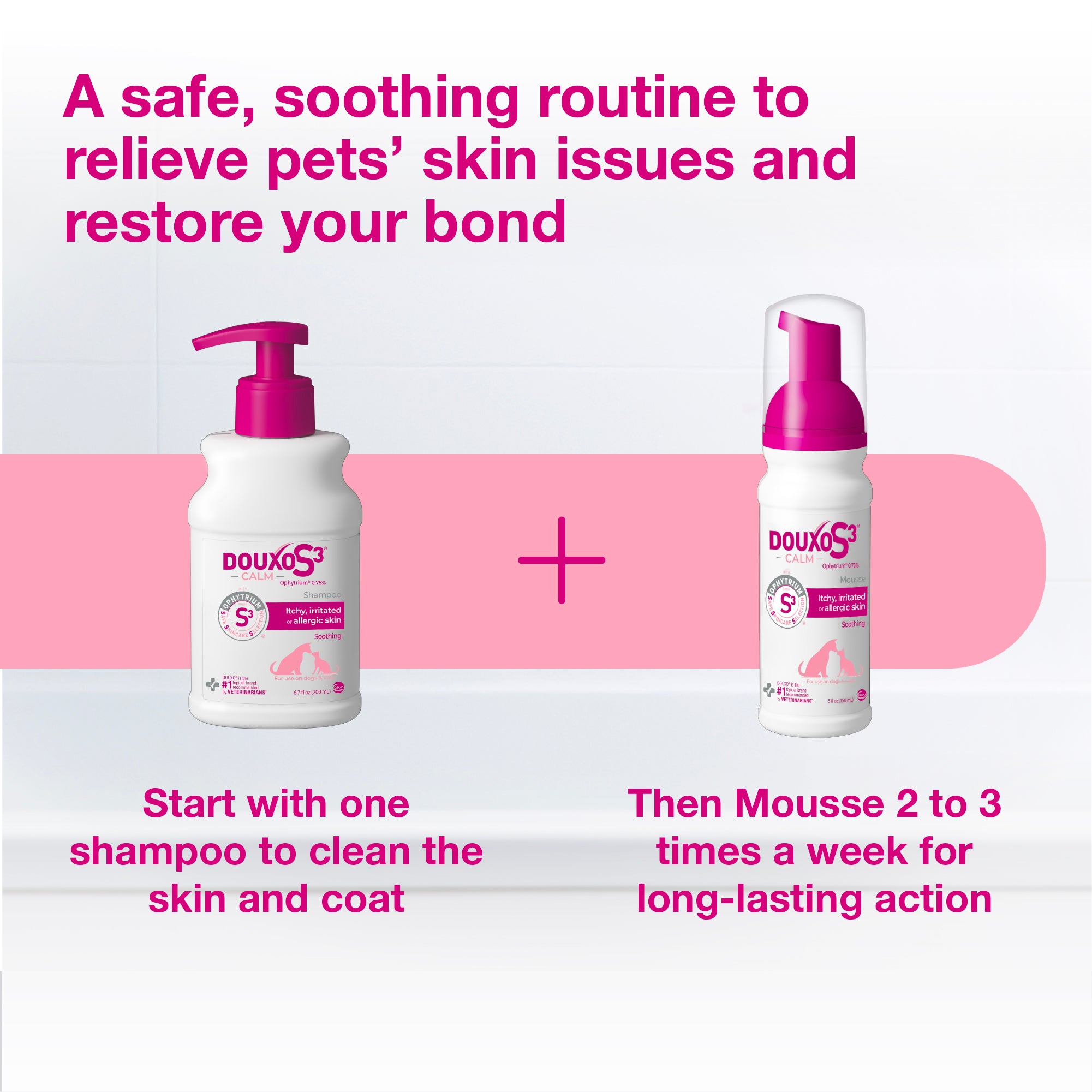 DOUXO® S3 CALM Shampoo & DOUXO® S3 CALM Mousse Bundle