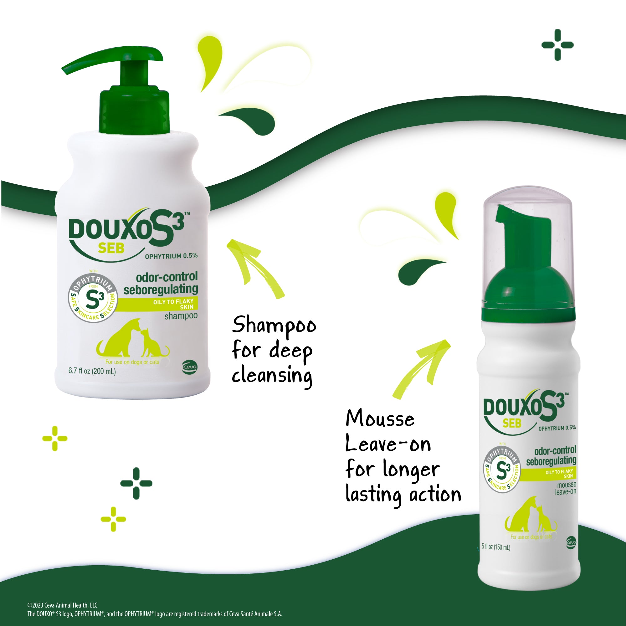 DOUXO® S3 SEB Shampoo & DOUXO® S3 SEB Mousse Bundle